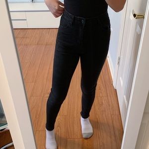 Black High Waisted Skinny Jeans